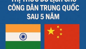 Ấn Độ nối lại việc cấp thị thực du lịch cho công dân Trung Quốc sau 5 năm