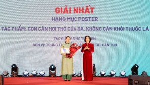 Bộ Y tế trao giải Cuộc thi sáng tác sản phẩm truyền thông về môi trường không khói thuốc lá