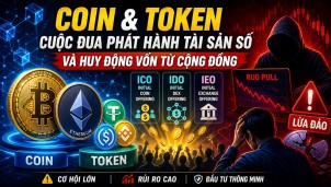 Coin và token, cuộc đua phát hành tài sản số và huy động vốn từ cộng đồng