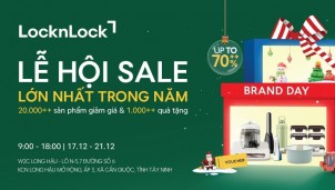 Giáng sinh bùng nổ ưu đãi đến 70%++ tại LocknLock Brand Day Long Hậu, cơ hội nhận ngay iPhone 17