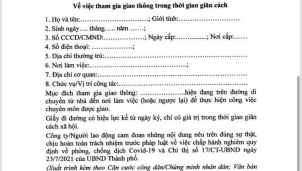 Hà Nội: Ngoài giấy đi đường người dân còn cần phải có kế hoạch làm việc Hà Nội: Ngoài giấy đi đường người dân còn cần phải có kế hoạch làm việc