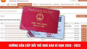 Hướng dẫn khai hồ sơ cấp thẻ nhà báo trên hệ thống dịch vụ công