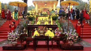 Khai Xuân Bính Ngọ: Tái hiện không gian nghi lễ cung đình trang nghiêm giữa lòng Thủ đô