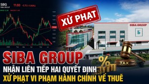 Siba Group nhận liên tiếp hai quyết định xử phạt vi phạm hành chính về thuế