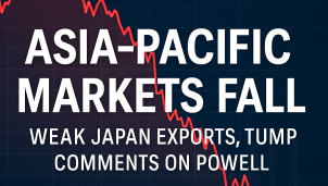 Thị trường châu Á Thái Bình Dương giảm điểm khi xuất khẩu Nhật Bản suy yếu
