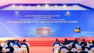 Thủ tướng Phạm Minh Chính dự khởi công dự án khu đô thị thể thao Olympic, Hà Nội