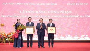 Trường Đào tạo cán bộ Lê Hồng Phong Hà Nội được công nhận đạt chuẩn mức 1