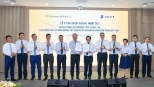Vietnam Airlines 'bắt tay' VNPT triển khai dịch vụ Internet trên máy bay A350