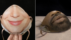 Mũ chống virus Corona cháy hàng ở Hàn, khẩu trang in mặt người gây sốt xứ Trung