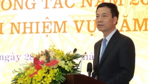 Bộ trưởng Nguyễn Mạnh Hùng: "Năm 2020 sẽ là năm chuyển đổi số quốc gia để tiến tới một Việt Nam số" Bộ trưởng Nguyễn Mạnh Hùng: "Năm 2020 sẽ là năm chuyển đổi số quốc gia để tiến tới một Việt Nam số"