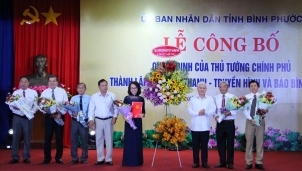 Công bố quyết định thành lập Đài PT-TH và báo Bình Phước