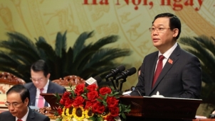 Chân dung tân Bí thư Thành ủy Hà Nội khóa XVII Vương Đình Huệ vừa mới được bầu Chân dung tân Bí thư Thành ủy Hà Nội khóa XVII Vương Đình Huệ vừa mới được bầu