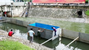 Công nghệ Nano Bioreactor biến nước sông Tô Lịch thành nước có thể tắm Công nghệ Nano Bioreactor biến nước sông Tô Lịch thành nước có thể tắm