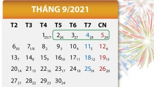 Dịp Lễ Quốc khánh 2021 người lao động sẽ được nghỉ 4 ngày