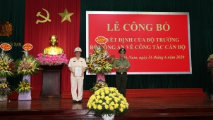 Tân Giám đốc Công an tỉnh Hà Nam vừa mới được bổ nhiệm là ai?