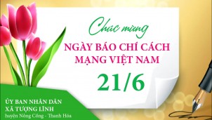UBND xã Tượng Lĩnh (Thanh Hoá) chúc mừng Ngày Báo chí Cách mạng Việt Nam 21/6 UBND xã Tượng Lĩnh (Thanh Hoá) chúc mừng Ngày Báo chí Cách mạng Việt Nam 21/6