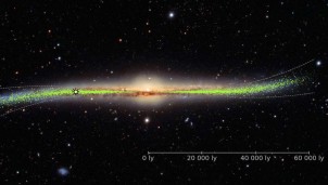 Dải Ngân hà xoắn chứ không phẳng