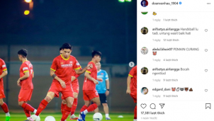 Dân mạng Indonesia tấn công Instagram của Đoàn Văn Hậu Dân mạng Indonesia tấn công Instagram của Đoàn Văn Hậu