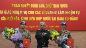 Nữ sĩ quan xinh đẹp của Việt Nam đi gìn giữ hòa bình tại Nam Sudan
