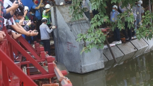 Hà Nội: Hợp long toàn tuyến kè hồ Hoàn Kiếm