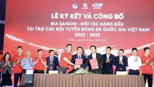 Bóng đá Việt Nam liên tiếp nhận tài trợ lớn Bóng đá Việt Nam liên tiếp nhận tài trợ lớn