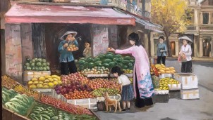 Họa sĩ Lâm Tráng đam mê với những dự án vẽ tranh thiện nguyện