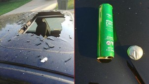 Bình xịt trong ô tô có thể trở thành quả tên lửa thổi tung cửa sổ trời 