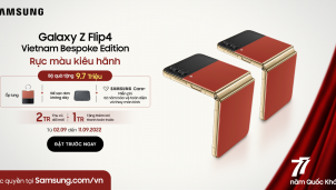 Samsung tung Galaxy Z Flip4 phiên bản 'Tự Hào Việt Nam' mừng quốc khách 2/9