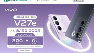 Mua vivo V27e tại Hoàng Hà Mobile, giảm ngay 800.000 đồng