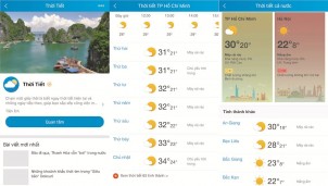 Người dùng có thể theo dõi chất lượng không khí và chỉ số UV ngay trên Zalo Người dùng có thể theo dõi chất lượng không khí và chỉ số UV ngay trên Zalo