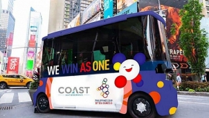 SEA Games 30 Philippines sử dụng xe bus không người lái đưa đón vận động viên SEA Games 30 Philippines sử dụng xe bus không người lái đưa đón vận động viên