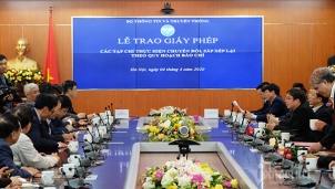 Trao giấy phép 18 tạp chí theo quy hoạch báo chí Trao giấy phép 18 tạp chí theo quy hoạch báo chí