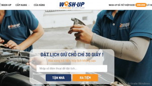 WASH-UP - Ứng dụng đặt lịch rửa xe công nghệ