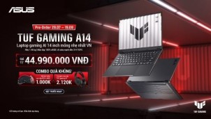 ASUS TUF Gaming A14 chính thức mở Pre-order tại Việt Nam