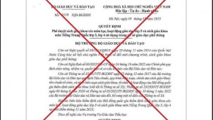 Bộ GD&ĐT đề nghị điều tra, xử lý việc xuyên tạc quyết định phê duyệt sách giáo khoa có môn tiếng Trung