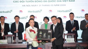 Herbalife Việt Nam tiếp tục đồng hành cùng Liên đoàn Bóng đá Quốc gia Việt Nam