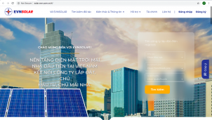 Đưa vào hoạt động thử nghiệm nền tảng EVNSOLAR để thúc đẩy phát triển điện mặt trời mái nhà Đưa vào hoạt động thử nghiệm nền tảng EVNSOLAR để thúc đẩy phát triển điện mặt trời mái nhà
