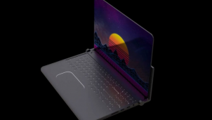 Máy tính xách tay với màn hình linh hoạt, kích thước như máy tính để bàn Máy tính xách tay với màn hình linh hoạt, kích thước như máy tính để bàn