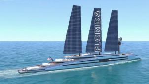 Ý tưởng siêu du thuyền tự vận hành bởi ‘Cánh buồm mặt trời’