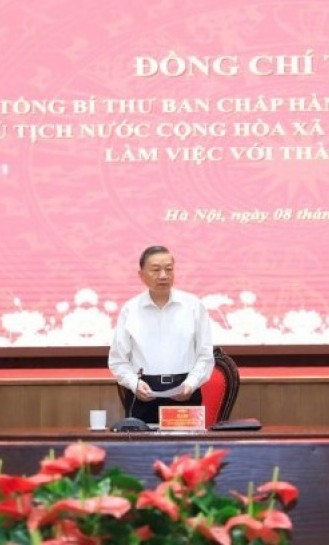 Tổng Bí thư, Chủ tịch nước Tô Lâm: Hà Nội phải đi đầu phát triển kinh tế dựa trên tri thức và dữ liệu