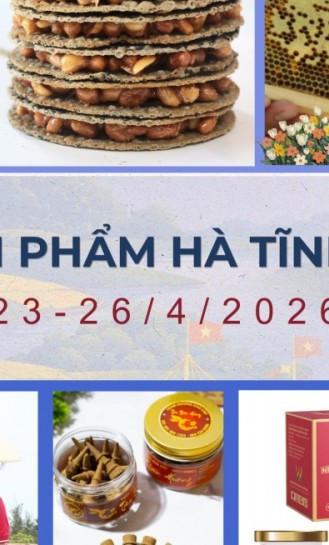Tuần lễ sản phẩm Hà Tĩnh tại Hà Nội diễn ra từ ngày 23-26/4/2026