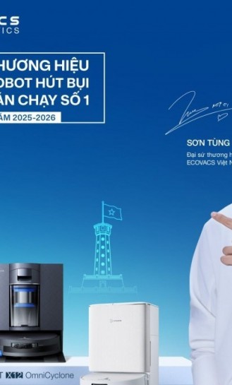 Với 34% thị phần, ECOVACS trở thành thương hiệu robot hút bụi số 1 tại Việt Nam