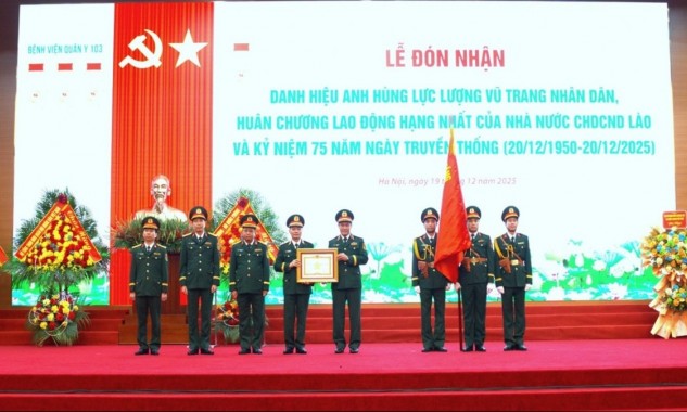 Bệnh viện Quân y 103 đón nhận danh hiệu Anh hùng Lực lượng vũ trang nhân dân lần thứ 4