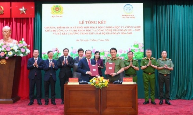 Bộ Công an và Bộ KH&CN nâng tầm hợp tác, thúc đẩy công nghệ chiến lược và hạ tầng số quốc gia