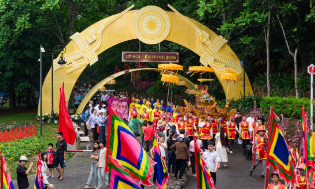 Đặc sắc Lễ rước kiệu Giỗ Tổ Hùng Vương năm Bính Ngọ 2026
