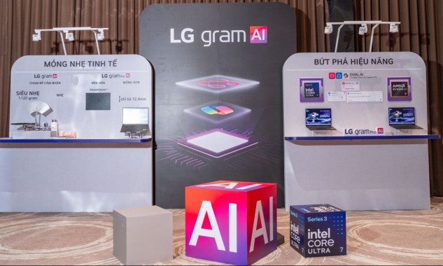 LG gram AI thế hệ mới chính thức lên kệ