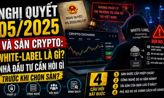 Nghị quyết 05/2025, white-label và bốn câu hỏi khi chọn sàn tài sản số
