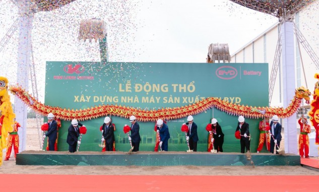 Nhà máy pin BYD 130 triệu USD chính thức khởi công tại Huế