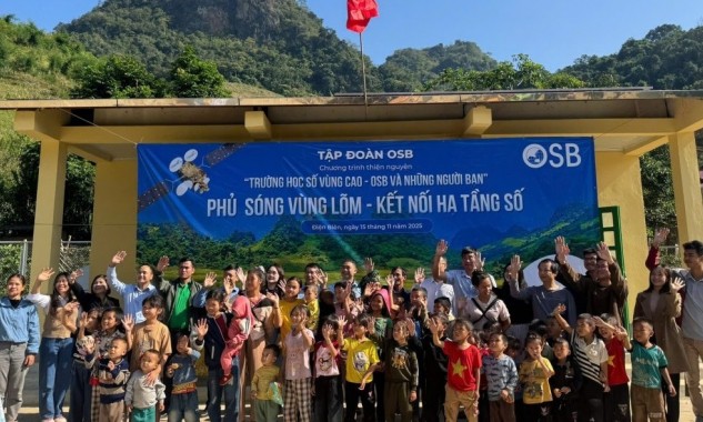 Tập đoàn OSB phủ sóng vùng lõm, kết nối hạ tầng số cho điểm trường vùng cao Điện Biên
