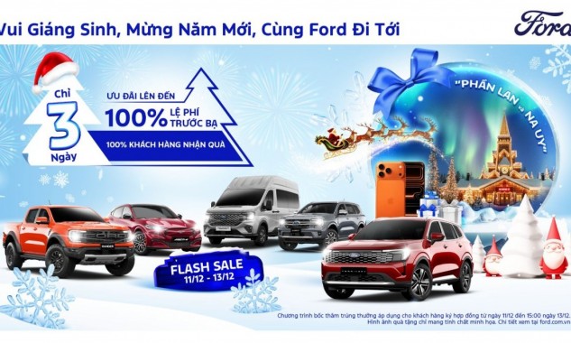 Tháng 12, Ford Việt Nam ưu đãi gì?